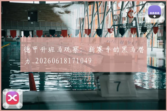 德甲升班马观察:新赛季的黑马潜力_20260618171049